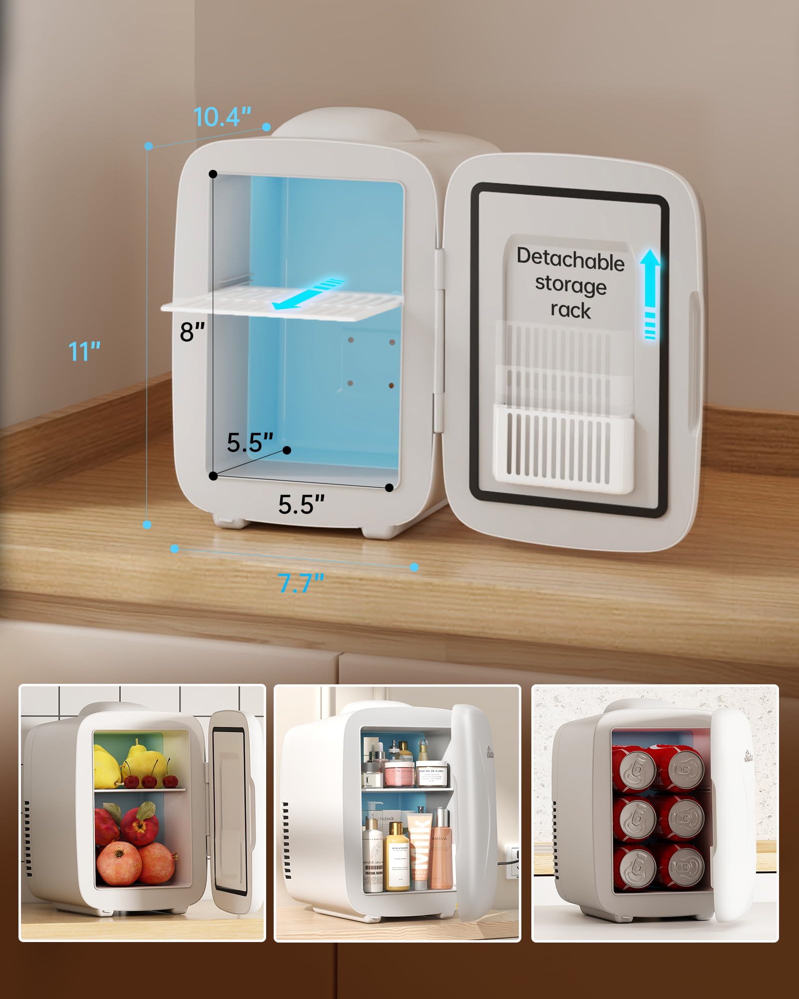BEICHEN mini fridge car power compatibility for travel use.