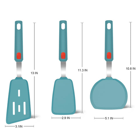 Beijiyi spatula set blue hanging storage demonstrates organized kitchen tool