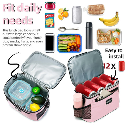Beimily lunchbag waterproof outer material protects contents
