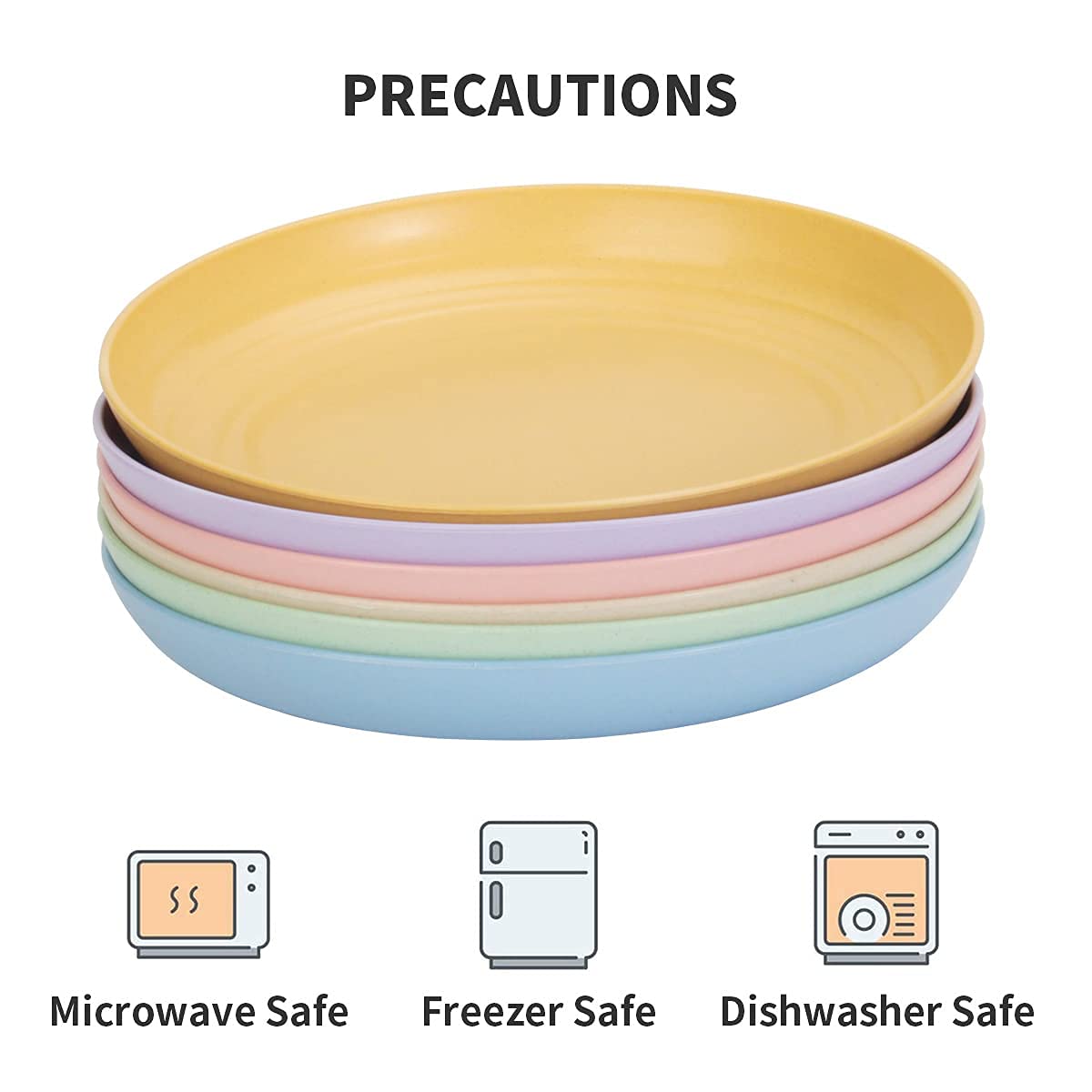 BEIUTAO microwave-safe plate versatile for desserts, salads, and snacks.