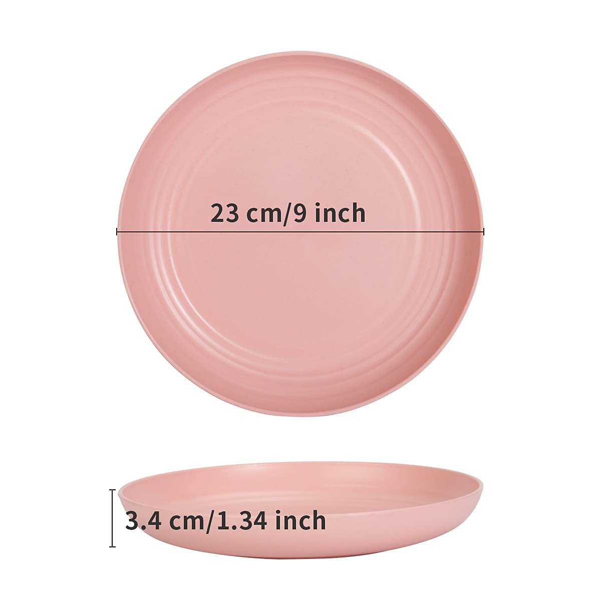 BEIUTAO unbreakable deep dinner plate for everyday meals.