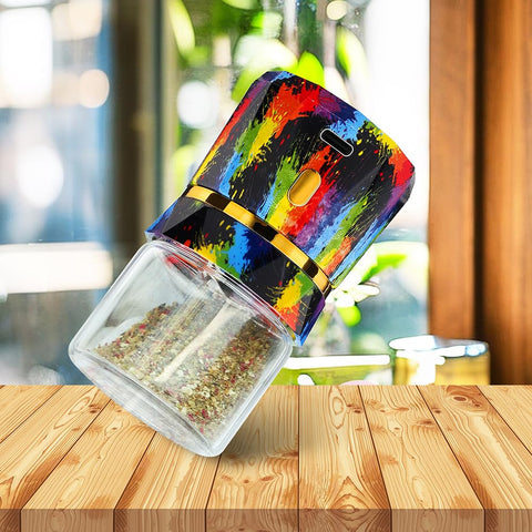 BEIXIFO electric grinder with two 50ml jars ready for spices and herbs