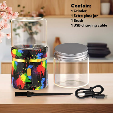BEIXIFO electric grinder charging via USB for convenient battery power
