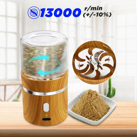 BEIXIFO glass jars for storage and pollen catch with the grinder.