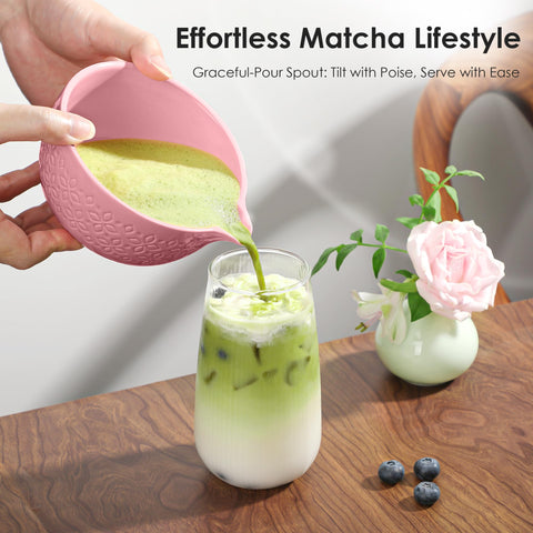 Beiyunee bamboo whisk with 3-year-aged bamboo for premium whisking.