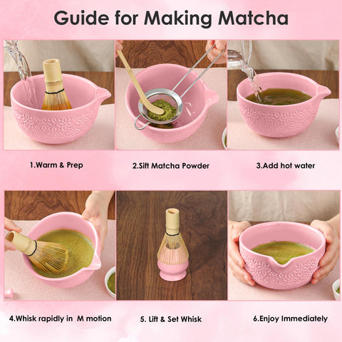 Beiyunee stainless sifter for fine, airy matcha powder.