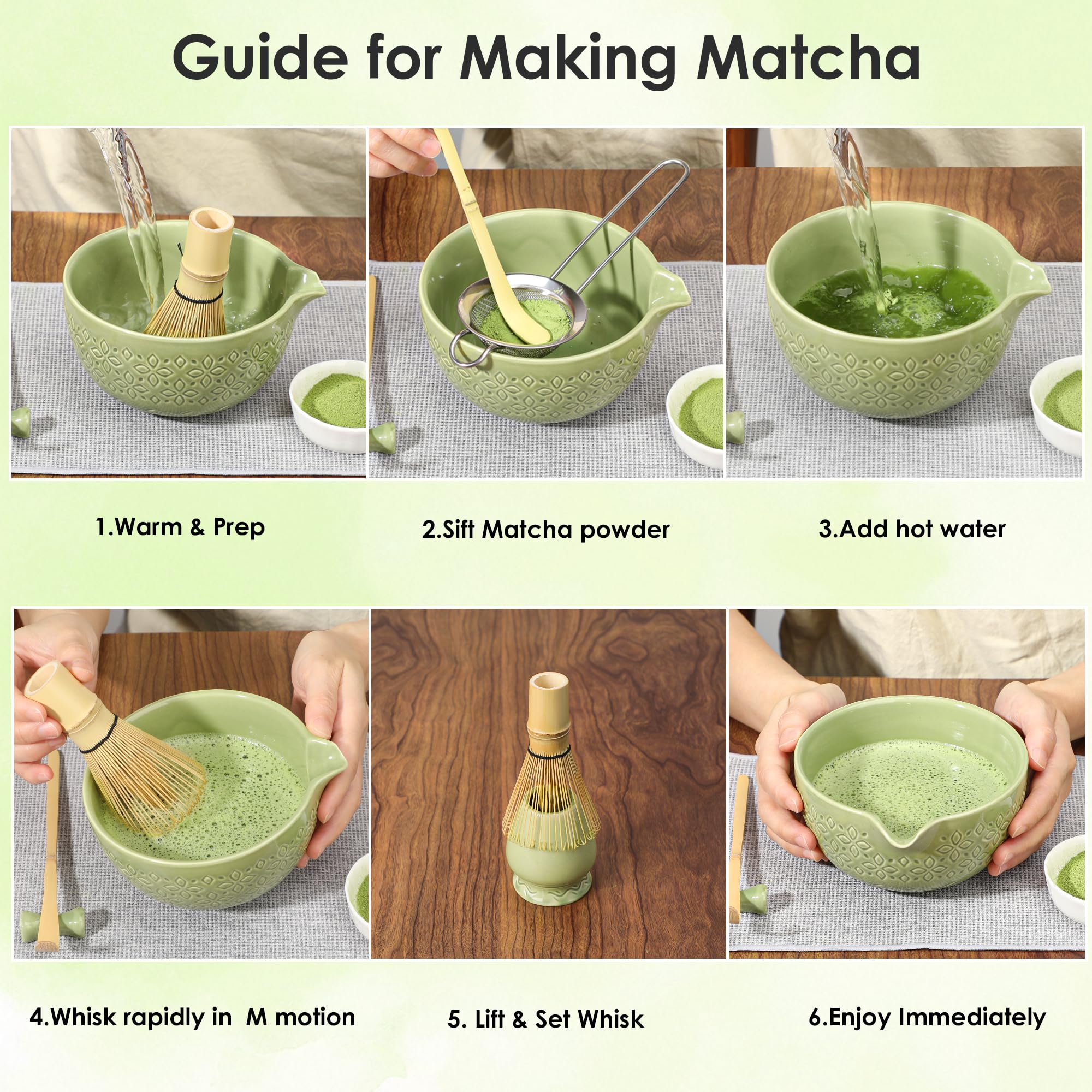 Beiyunee stainless sifter for fine, consistent matcha powder