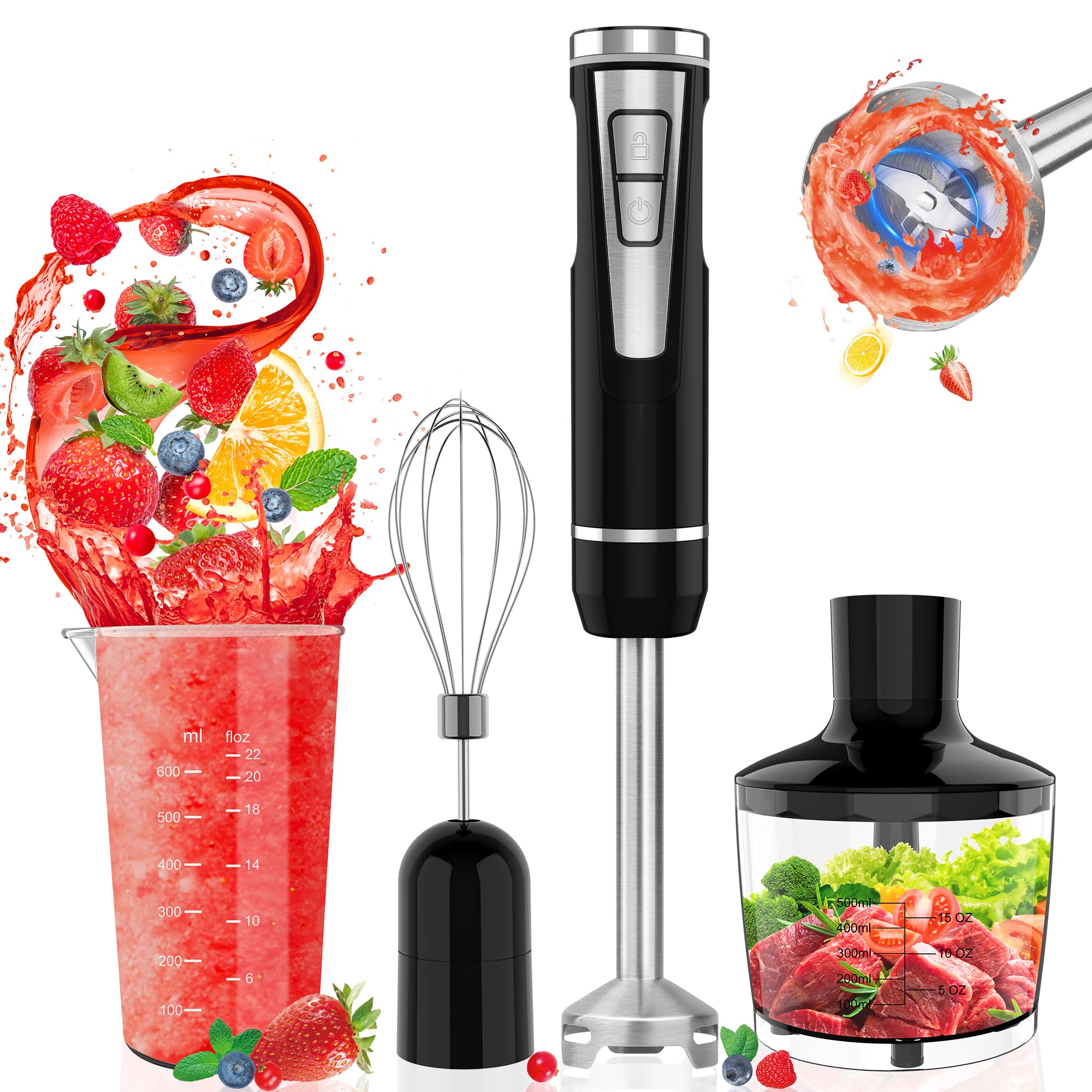 Beizuzu cordless immersion blender handle for on-the-go blending.