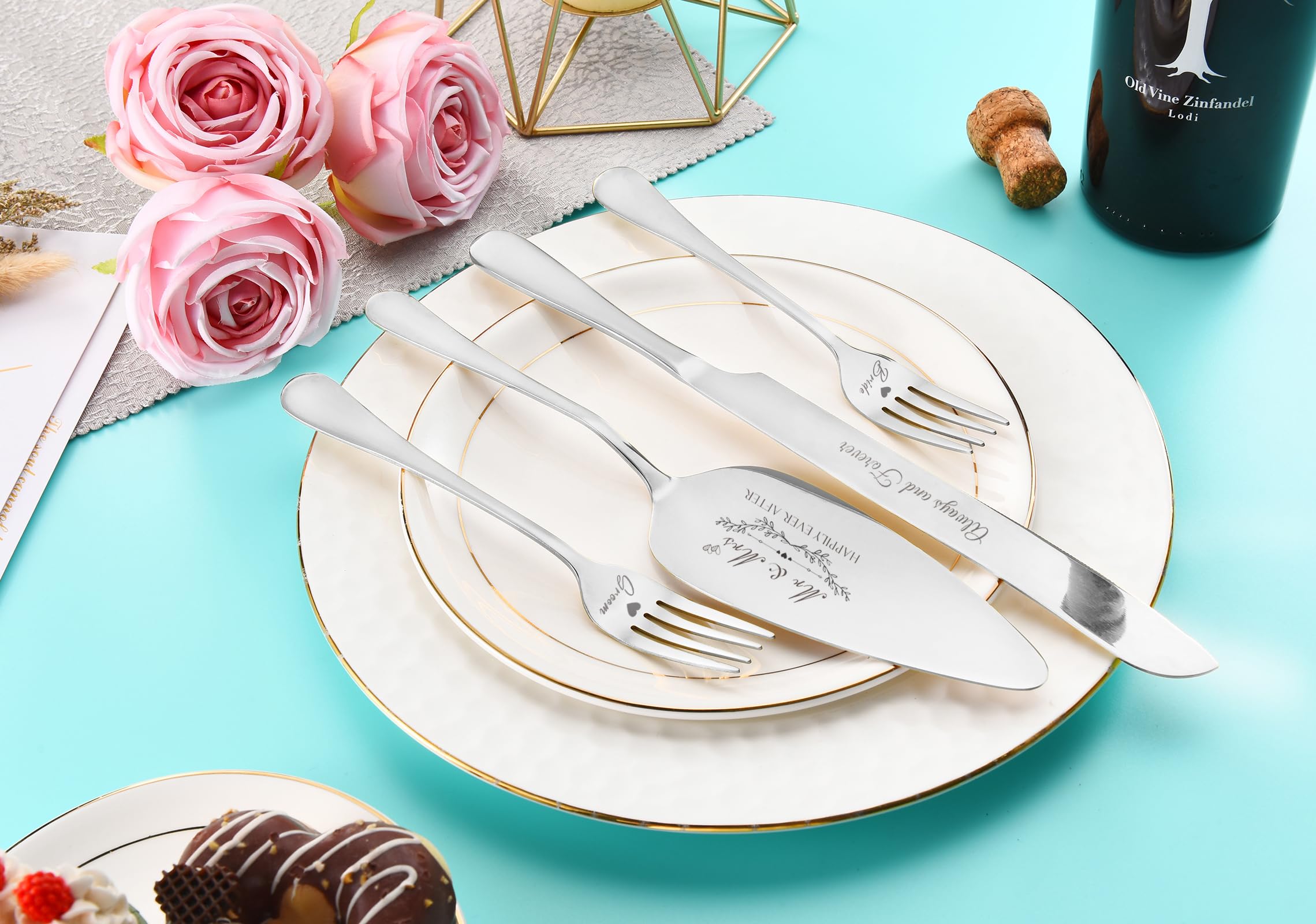 BEKESIN 4-piece set ideal for weddings and anniversaries.