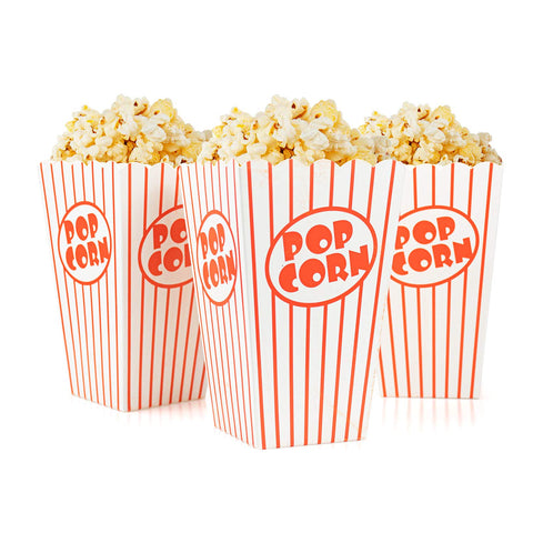 Bekith popcorn box striped red and white side view convenient for party snacks
