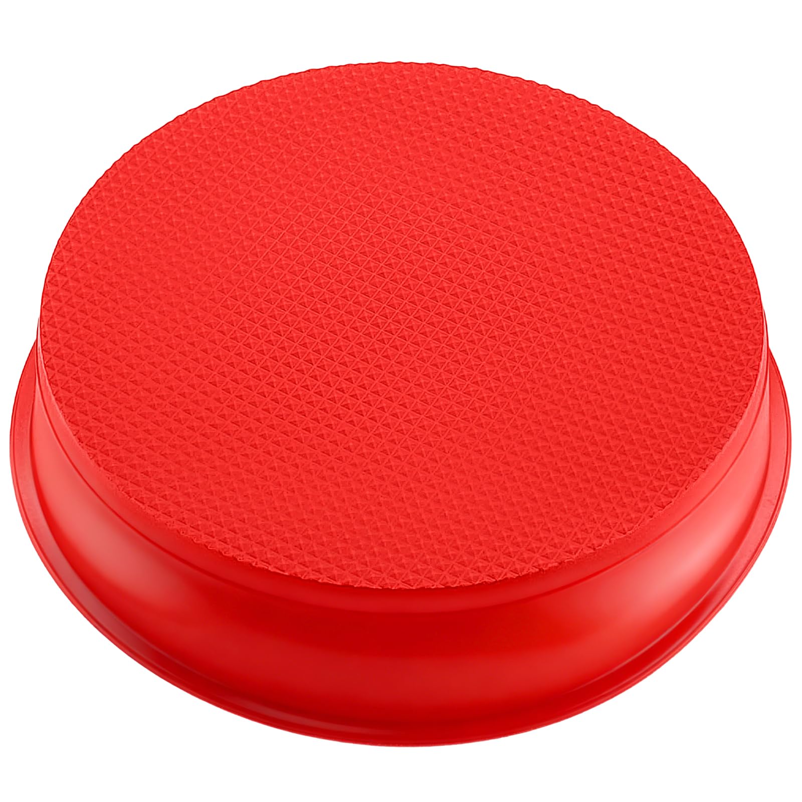 Bekith 9-inch round silicone pans in oven, heat resistant up to 450°F.