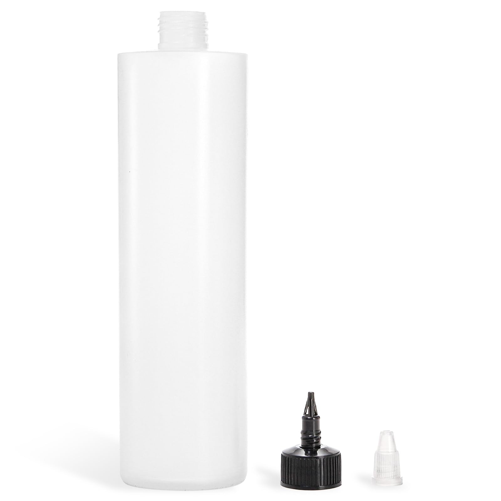 Bekith bottles open and close with twist caps for mess-free application.