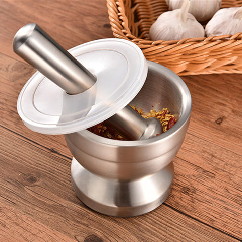 Bekith mortar-pestle sturdy design offers comfortable grip during grinding