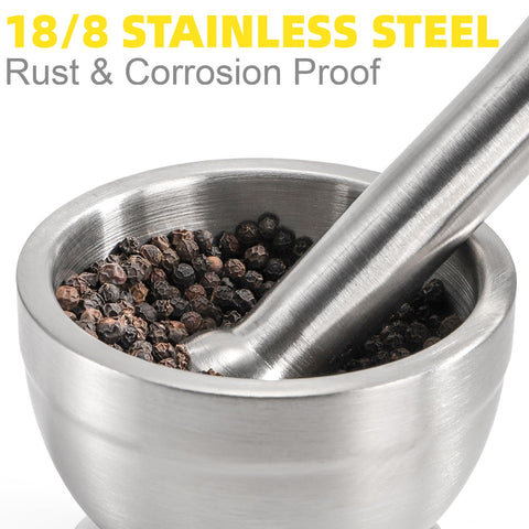 Bekith mortar-pestle with translucent lid for controlled strikes