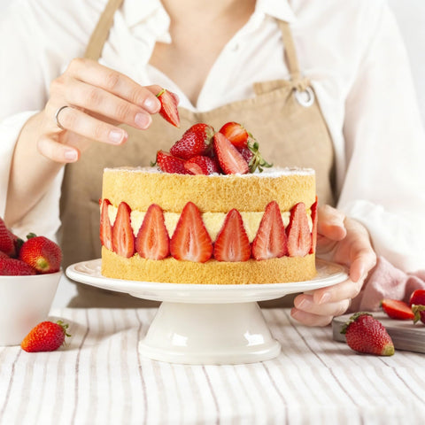 Bekith mousse-friendly round pans, side view for delicate desserts.