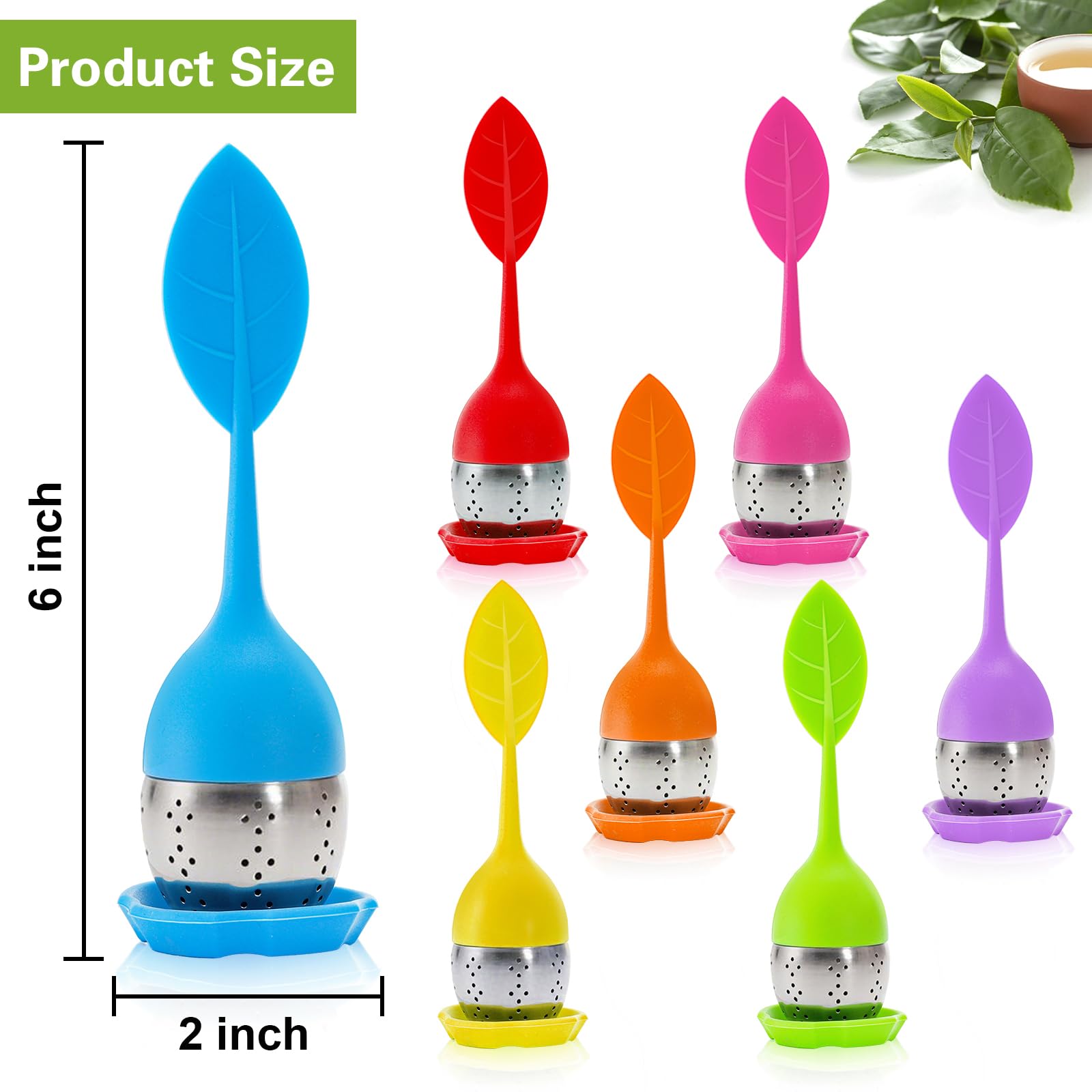 Bekith silicone tea infuser close-up highlights flexible body for easy filling.