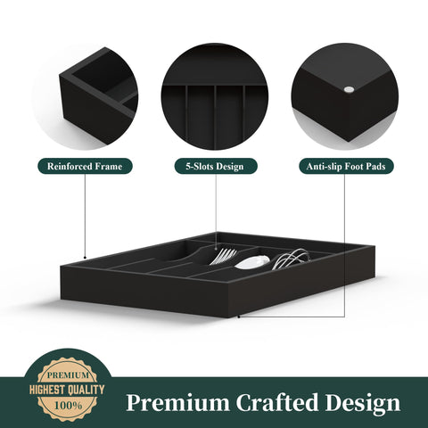 BEKVEM expandable design adapts to different drawer sizes.