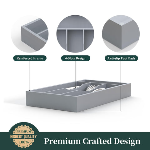 BEKVEM drawer organizer extended width adapts to larger or crowded drawers