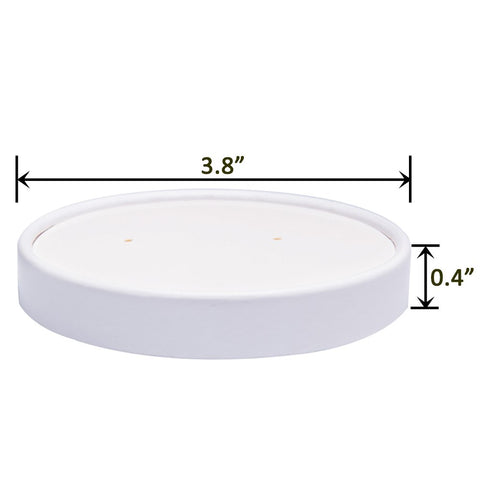 Belinlen light cream cup and white lid offer elegant presentation