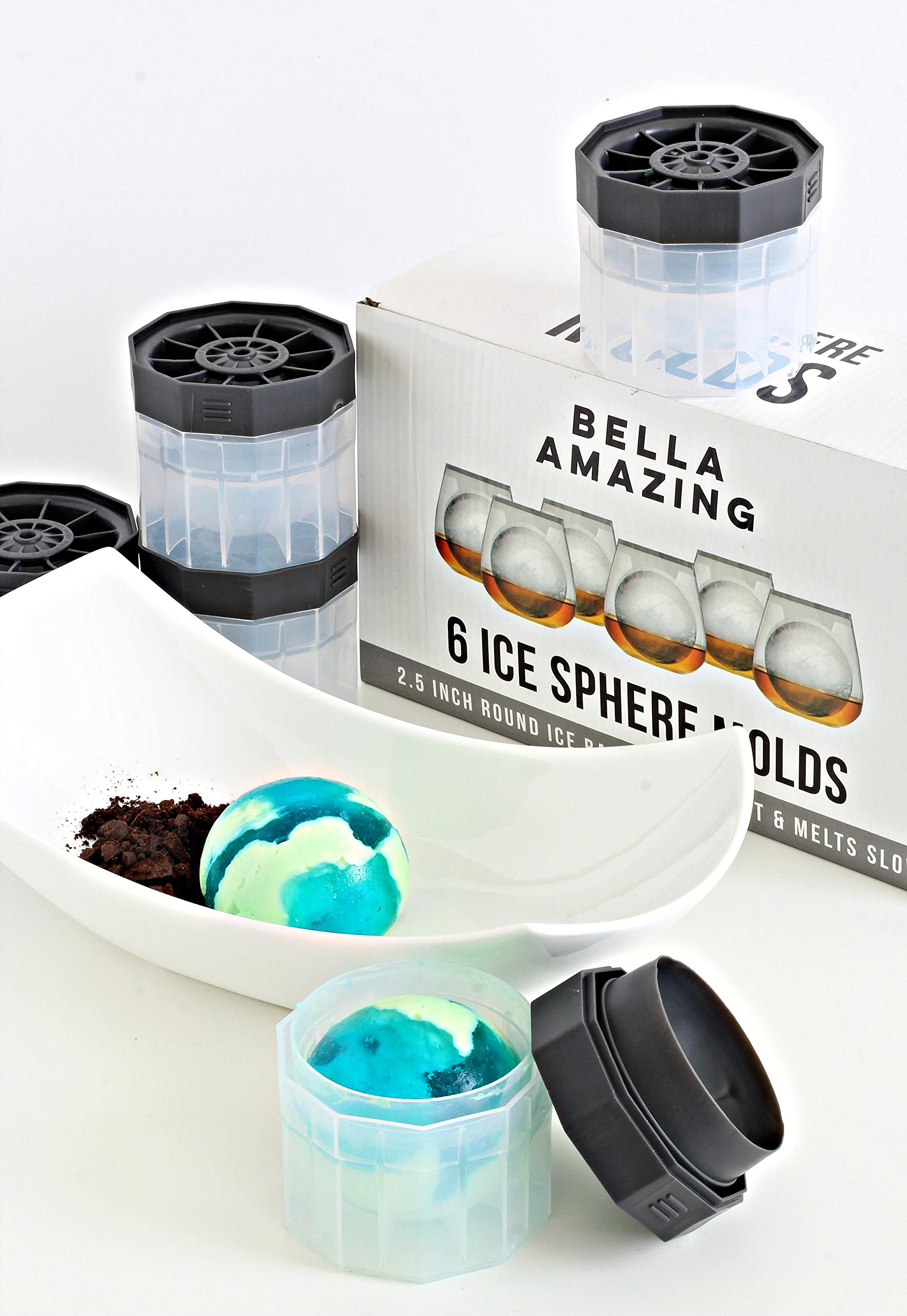 Bella Amazing reusable and stackable molds save freezer space and reduce waste.