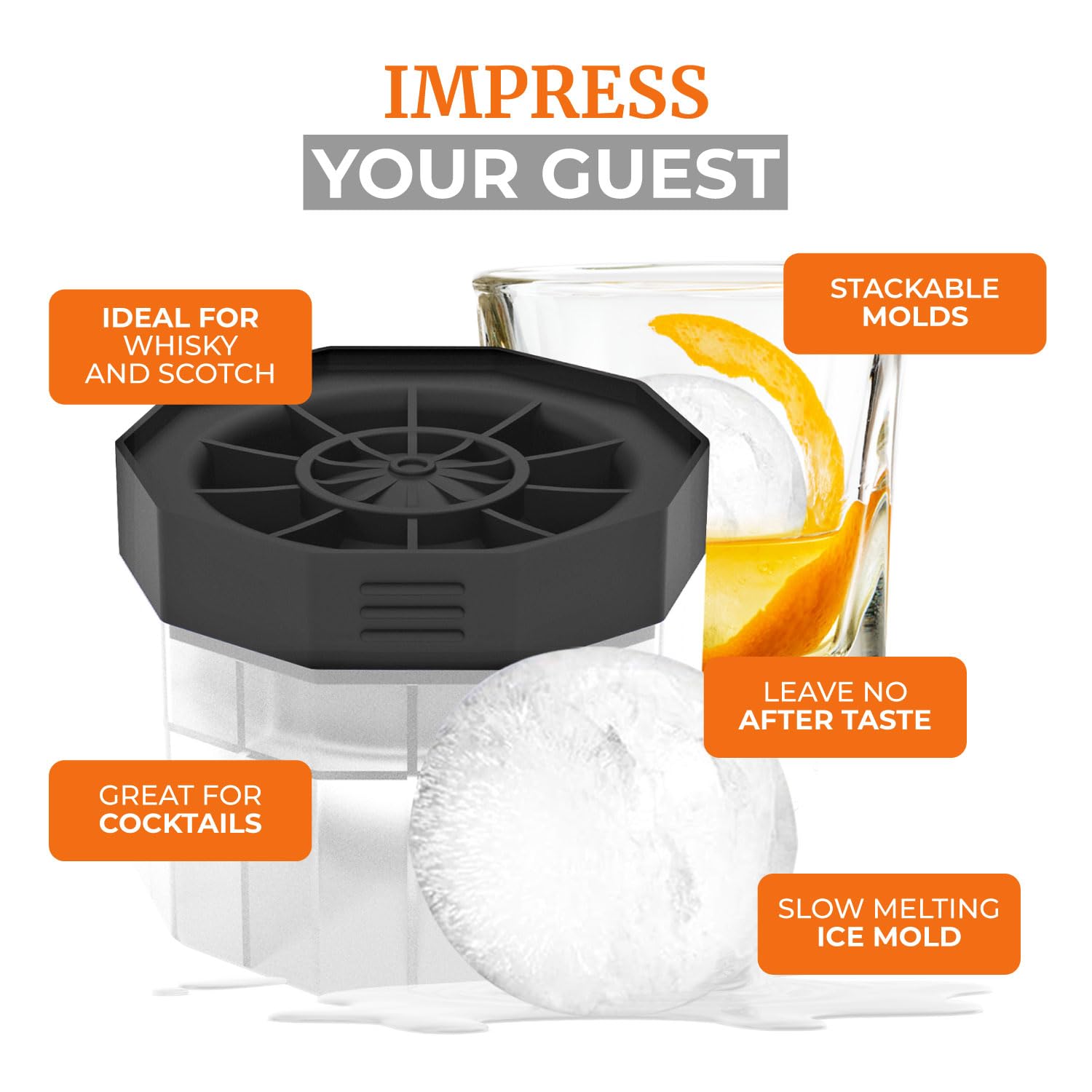 Bella Amazing BPA-free ice molds offer safe, durable use in bars and homes.