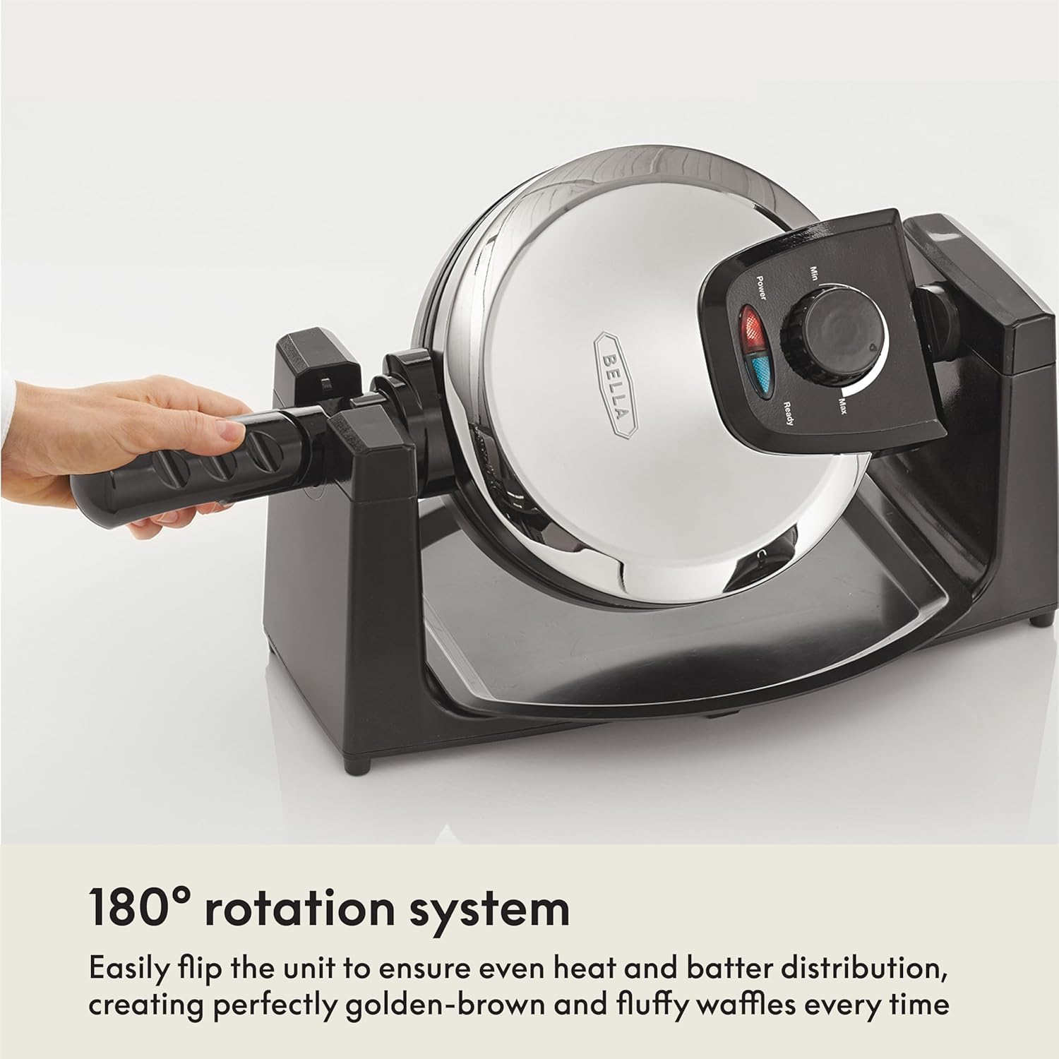 BELLA Classic rotating waffle maker vertical storage for compact kitchens