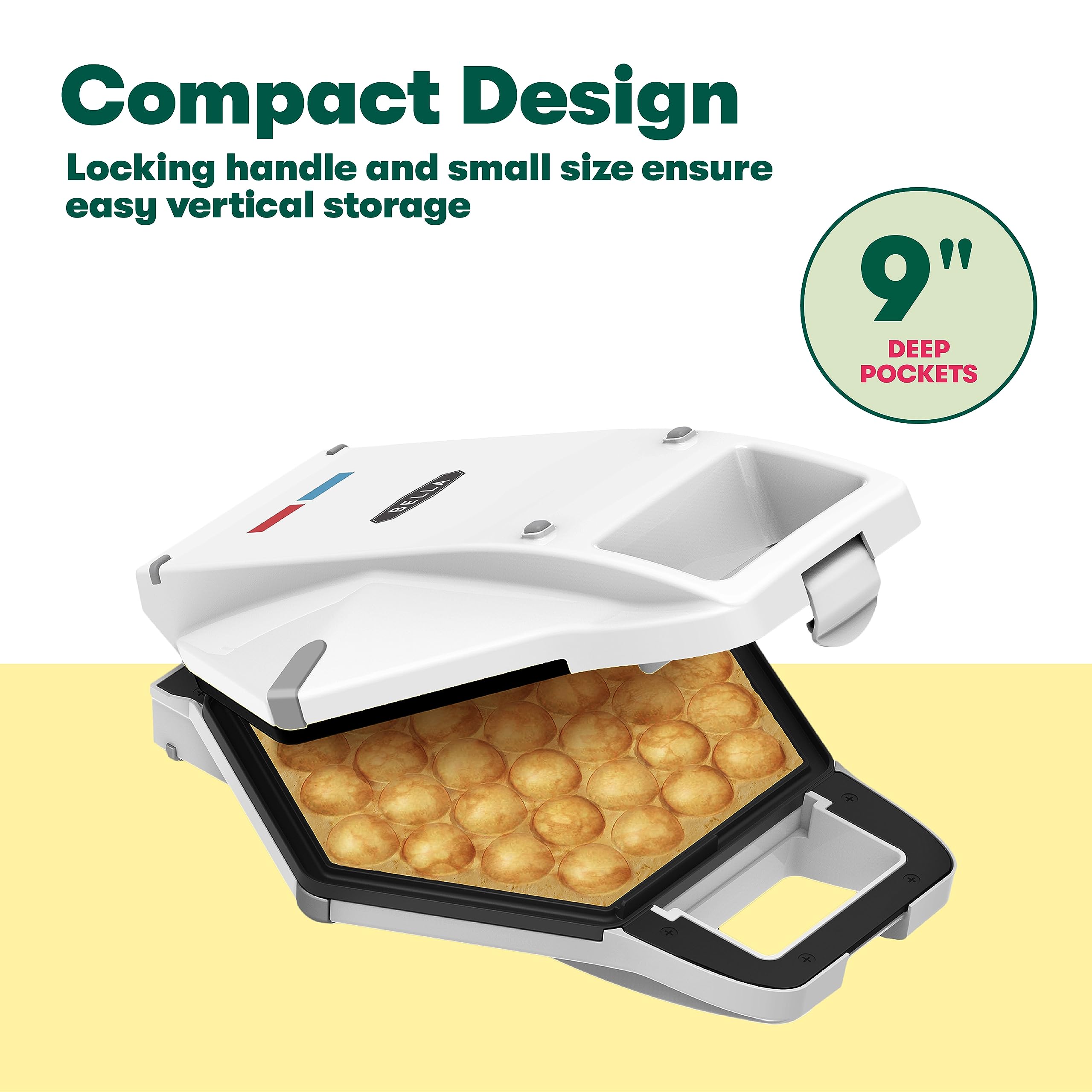 Included cone rack enables cone desserts and mess-free serving