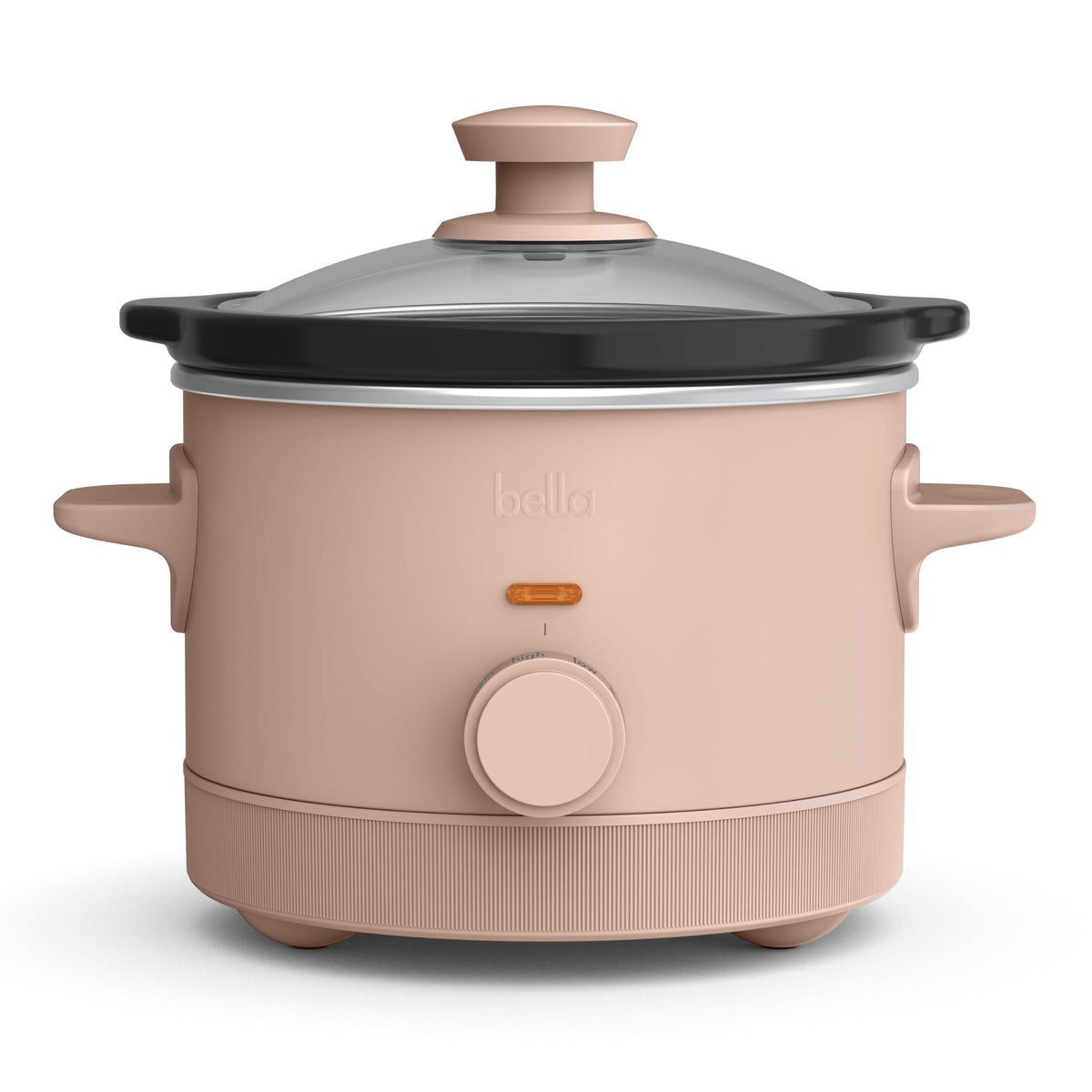BELLA slow cooker 1.5qt capacity, ideal for intimate dinners and dips.