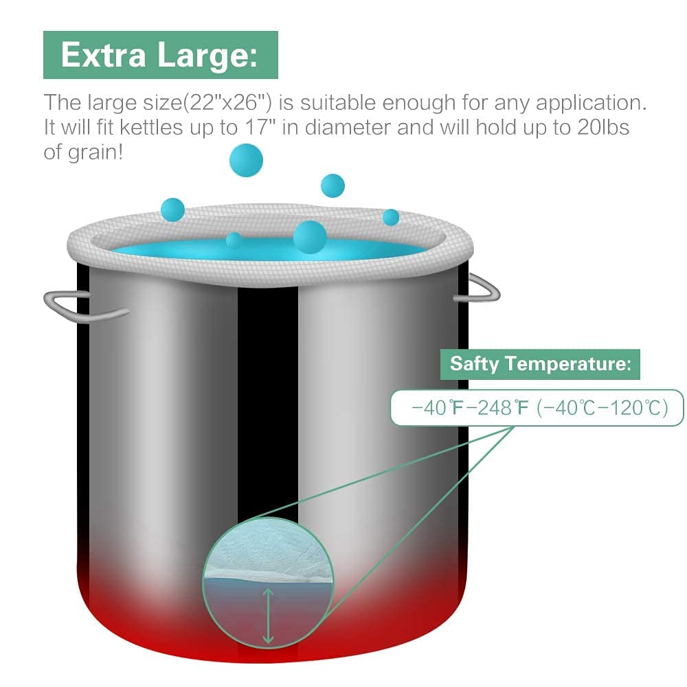 Bellamei Brew Bags drawstring closure demonstrates secure fastening