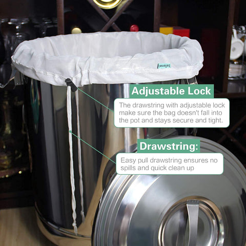 Bellamei Brew Bags fit a 17-inch diameter kettle for versatility
