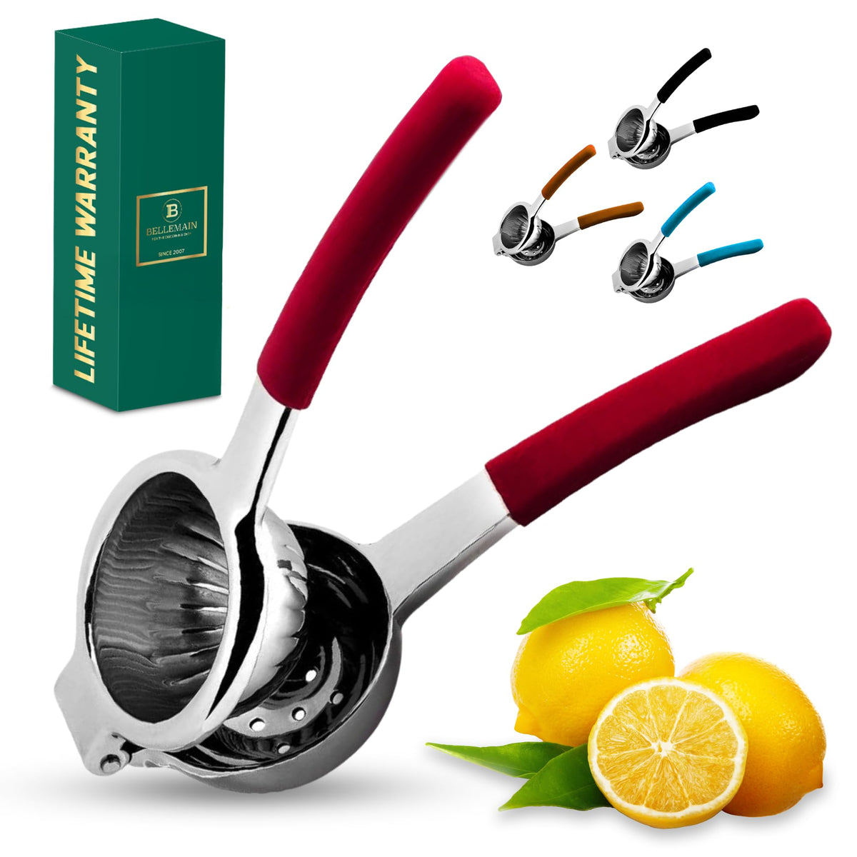 Bellemain citrus juicer lemon-press with ergonomic handle for quick fresh juice