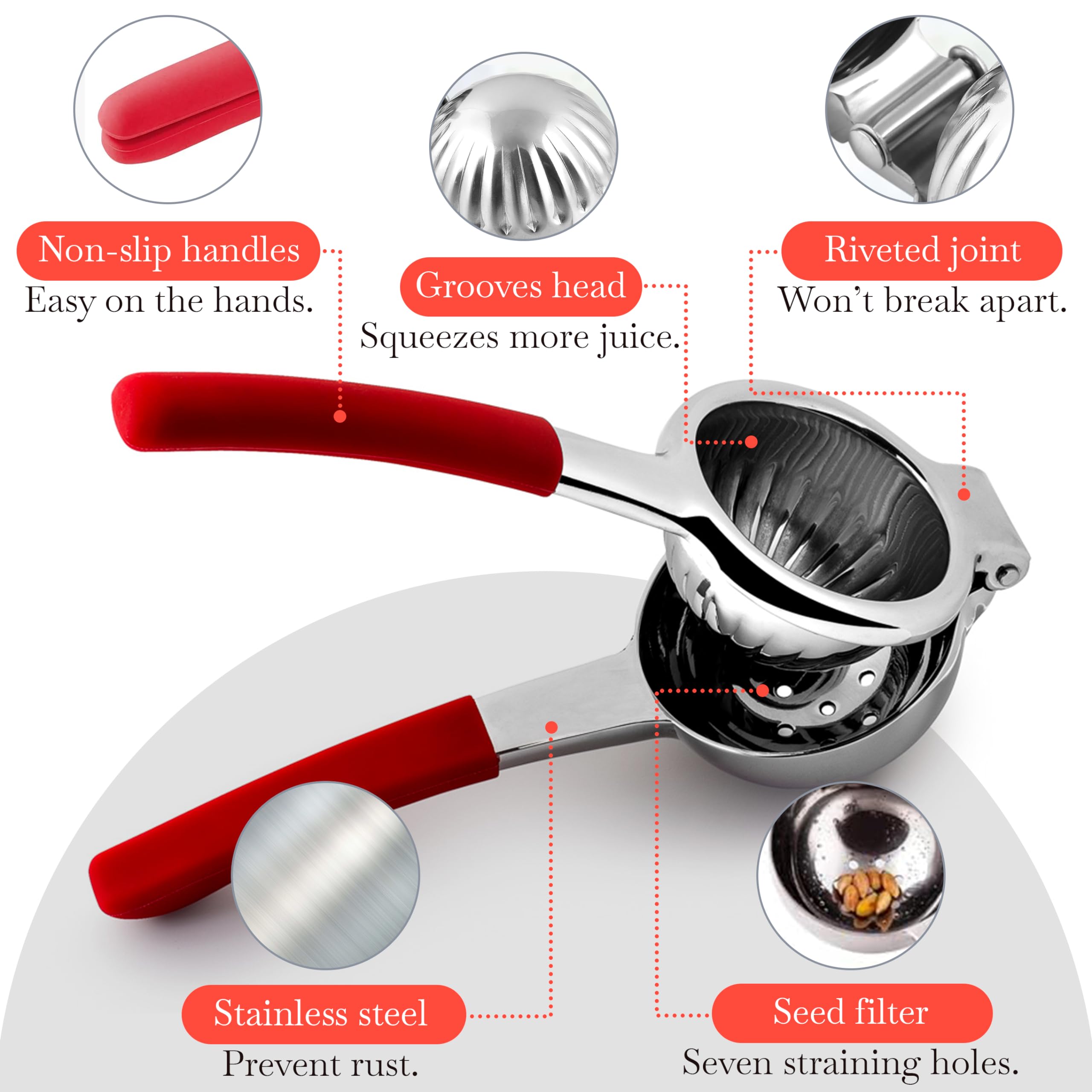 Bellemain citrus juicer lime-squeezer in stainless steel for durable juicing