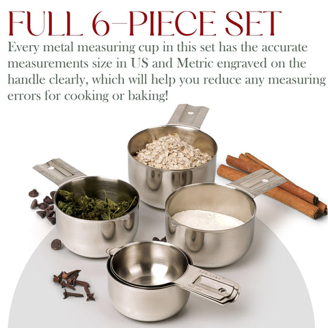 Bellemain dishwasher-safe measuring cups simplify cleanup after cooking.