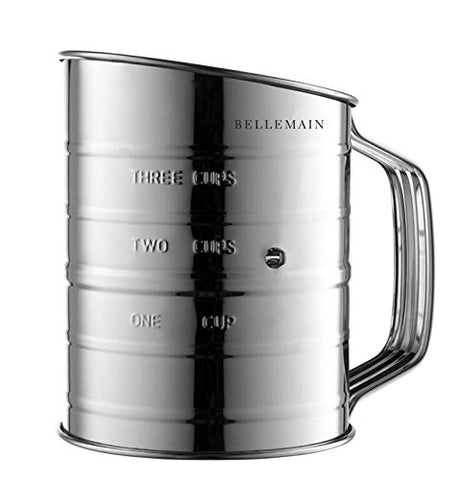 Bellemain durable flour sifter with sturdy construction for repeated use.