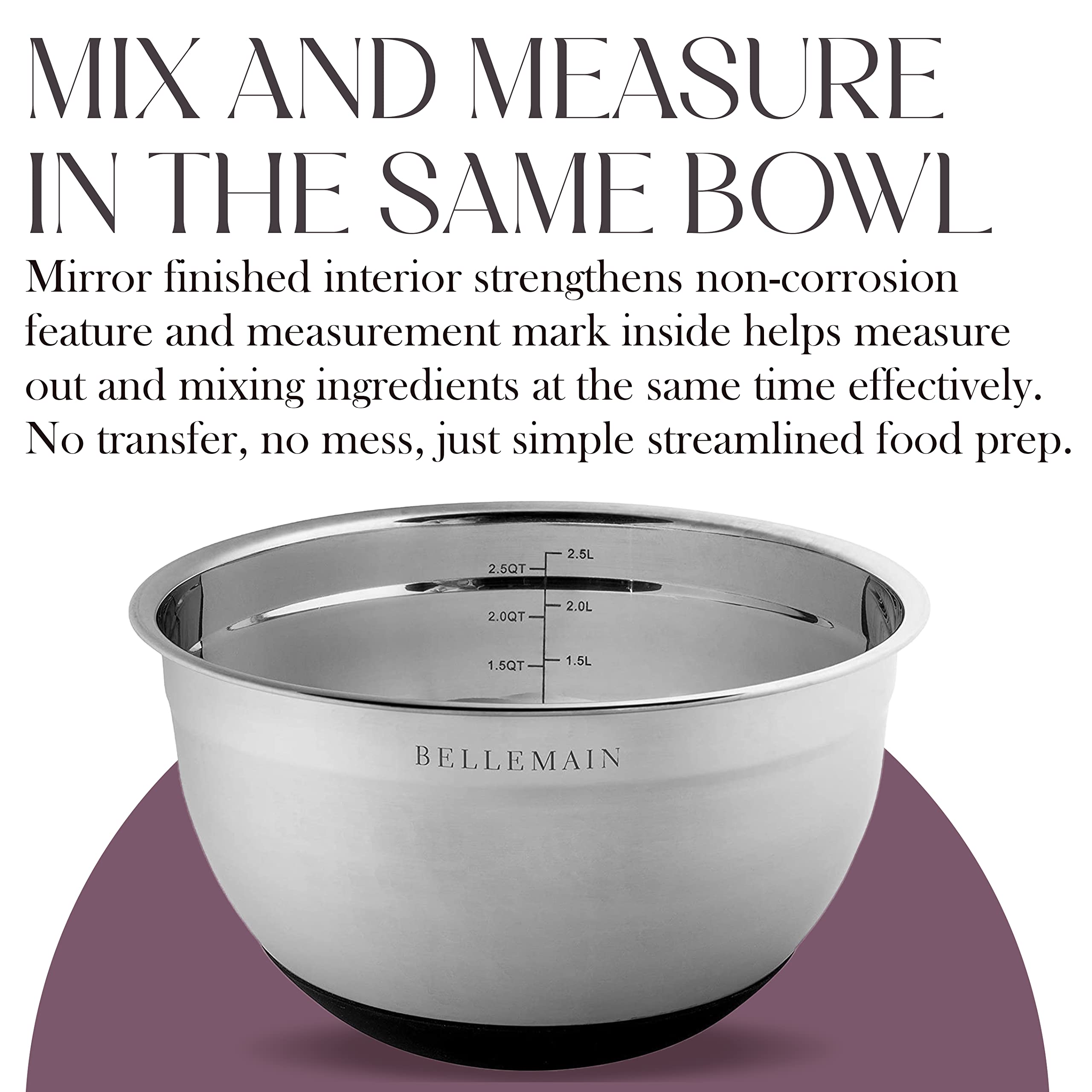 Bellemain leftovers storage bowls keeping fridge items fresh and organized