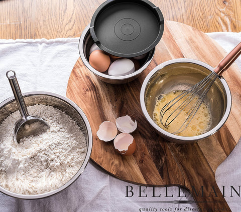Bellemain bowls with lids demonstrate airtight seal and measuring-friendly design