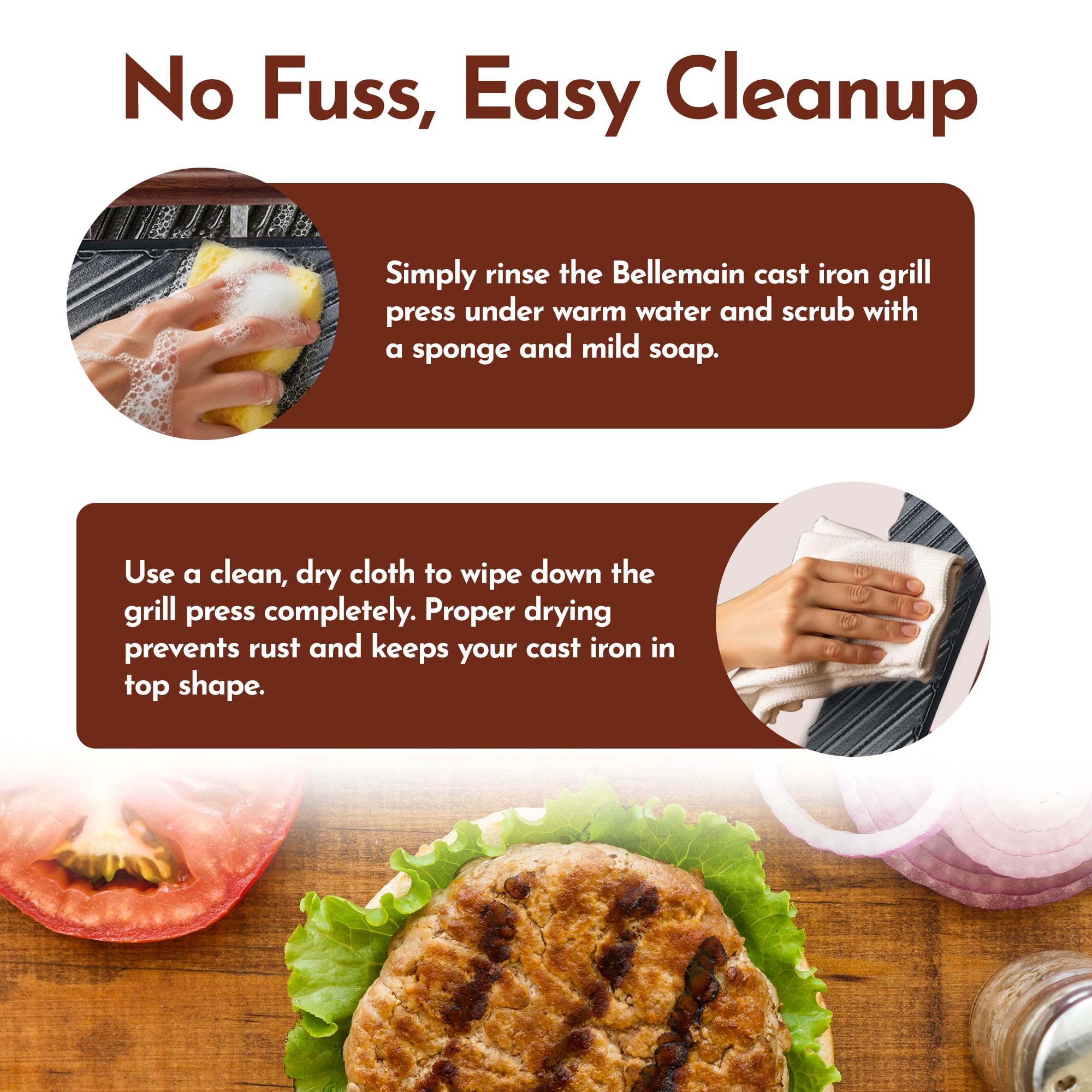 Bellemain panini sandwich press in action
