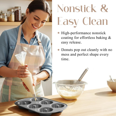 Bellemain Premiere Donut Pan demonstrates durable steel construction for long-lasting bakeware.