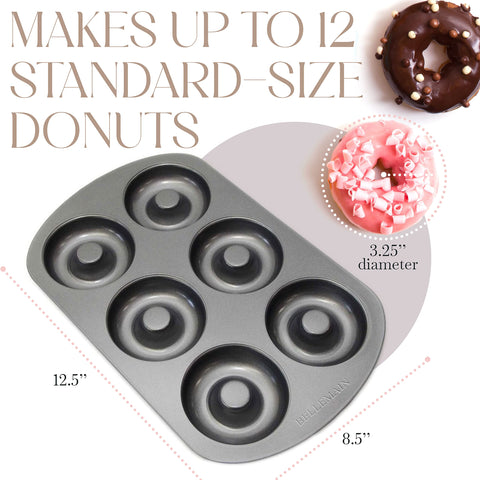 Bellemain Premiere Donut Pan with nonstick coating for easy release and cleanup.