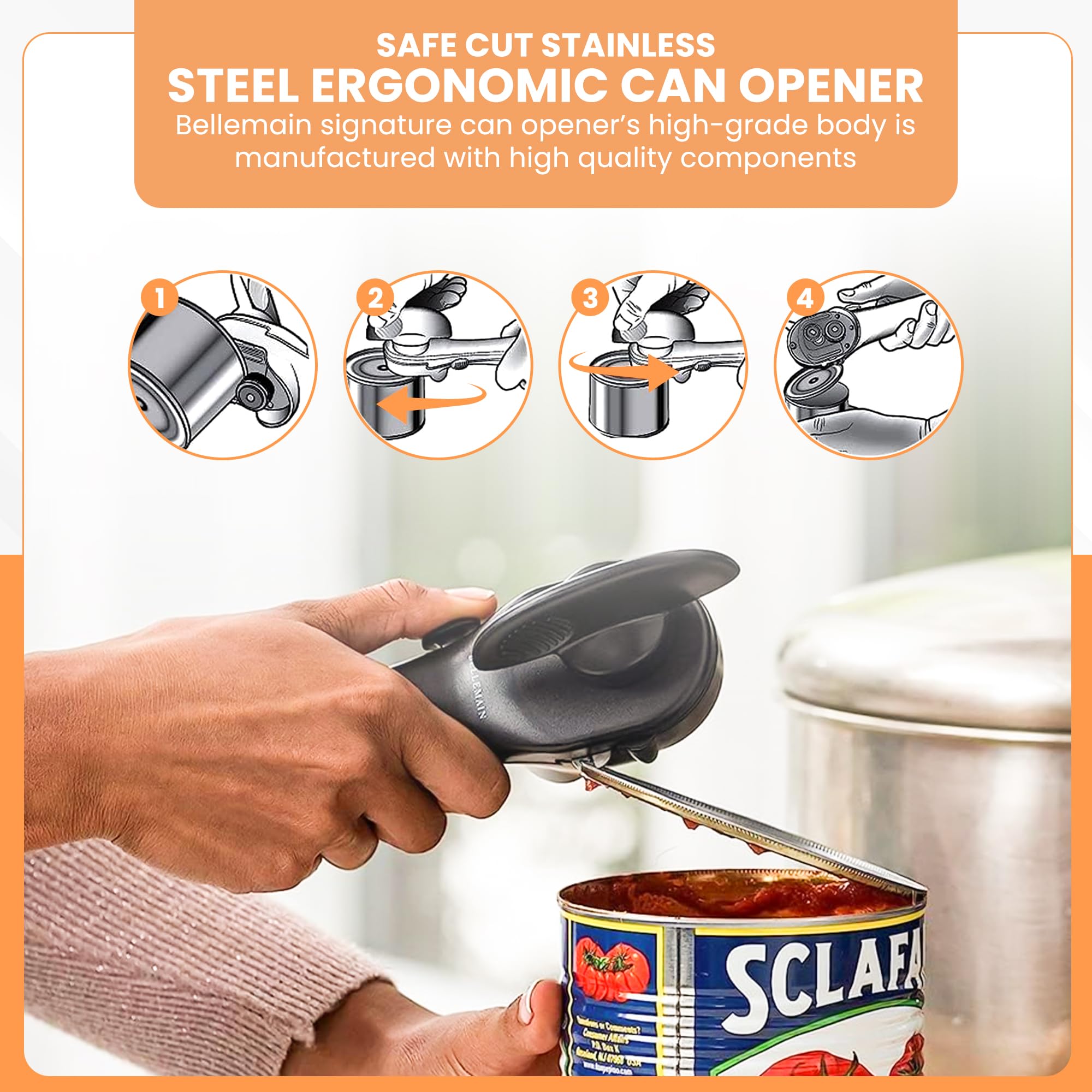 Bellemain heavy-duty stainless steel construction delivers lasting performance.