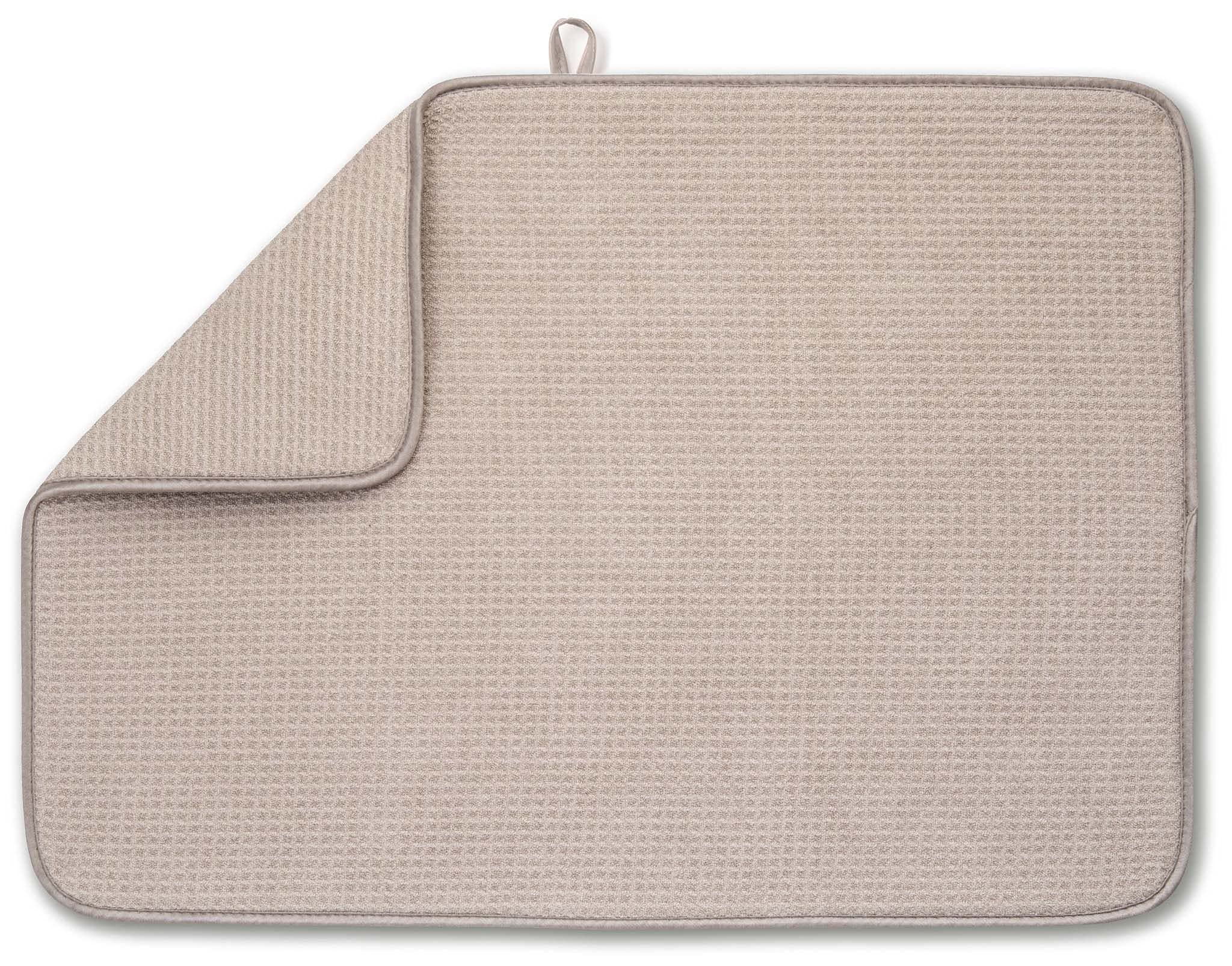 Bellemain XXL dish mat in ivory with a large surface for full sink drying.