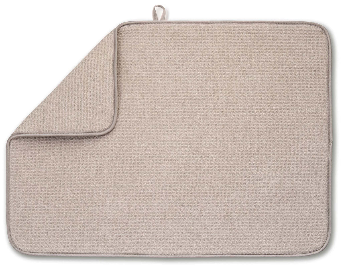 Bellemain XXL dish mat in ivory with a large surface for full sink drying.