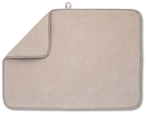 Bellemain XXL dish mat in ivory with a large surface for full sink drying.
