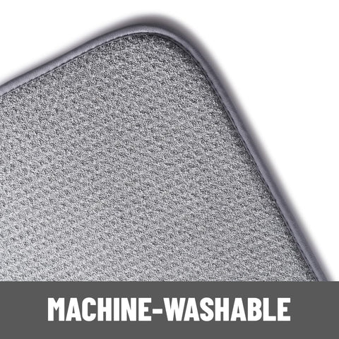 Bellemain XXL dish mat 3ply-design shields counters and absorbs moisture efficiently.