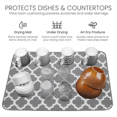 Bellemain 3-ply design cushions and dries dishes efficiently