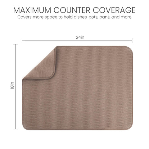 Bellemain XXL dish mat shows honeycomb structure for fast absorption.