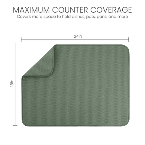 Bellemain honeycomb weave mat close-up, higher absorption and faster drying.