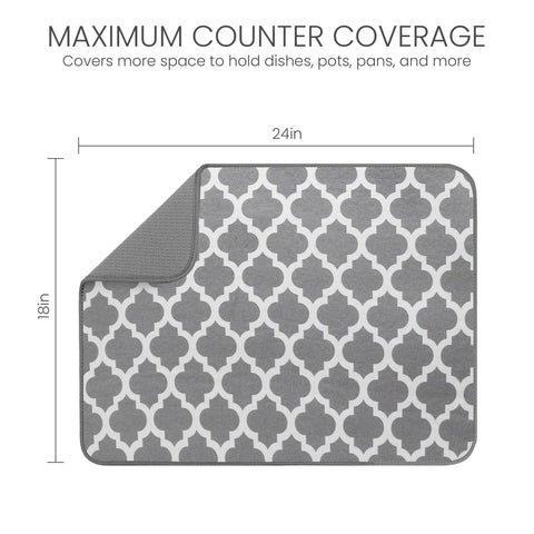 Bellemain XXL Dish Mat thick design delivers superior absorption