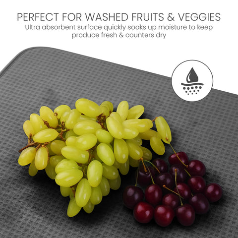 Three-layer design cushions dishes and resists odors for everyday kitchen use