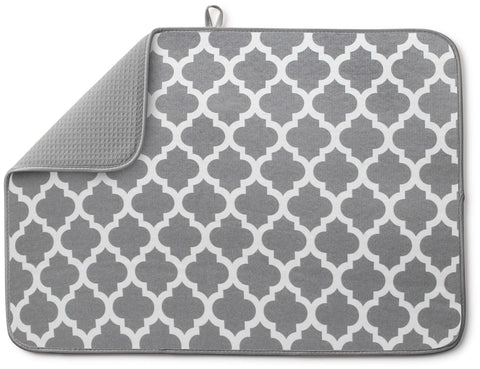 Bellemain XXL Dish Mat with trellis honeycomb absorption for quick drying